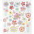 Stickerbogen, selbstklebend, 15x16,5cm, Motiv: Fr�hlingsblumen - Fr�hlingsblumen II