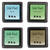 NEU Stempelkissen, Gr�n, Hellgr�n, Olivgr�n, Aqua, H 2 cm, Gr��e 3,5x3,5 cm, 4 Stk. Bild 2