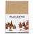 SALE Adventskalender H�uschen aus Karton, naturbraun, 24 Teile
