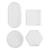 NEU Silikonform / Gie�form, Schalen Quadrat, Kreis, Sechseck, Oval, 9-11,2 cm, 4 Formen Bild 2