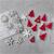 Silikonform, Schneeflocken und Weihnachtsb�ume, H�he 0,3 cm, Breite 3,5 + 4,7 cm, mit Loch zum Aufh�ngen, 2 St�ck Bild 4