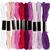 Stickgarn, Dicke 1 mm, Harmonie in Lila-Pink, 10 St�ck x 8 m