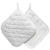 Topflappen wei�, wattiert, 20x20cm, 2 St�ck