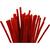 Pfeifenreiniger / Biegepl�sch / Chenilledraht, L�nge 30 cm, Dicke 6 mm, Rot, 50 St�ck - Rot