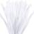 Pfeifenreiniger / Biegepl�sch / Chenilledraht, L�nge 30 cm, Dicke 6 mm, Wei�, 50 St�ck
