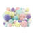 NEU Gro�packung Pompons Glitter Pastellfarben, 400 g