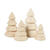 NEU Weihnachtsbaum-Set aus gedrechseltem Holz, 4 St�ck