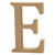 NEU MDF-Buchstabe, 13 cm, St�rke 2 cm, natur, E - Buchstabe E