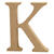 NEU MDF-Buchstabe, 13 cm, St�rke 2 cm, natur, K - Buchstabe K