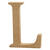 NEU MDF-Buchstabe, 13 cm, St�rke 2 cm, natur, L - Buchstabe L
