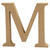 NEU MDF-Buchstabe, 13 cm, St�rke 2 cm, natur, M - Buchstabe M