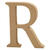NEU MDF-Buchstabe, 13 cm, St�rke 2 cm, natur, R - Buchstabe R