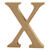 NEU MDF-Buchstabe, 13 cm, St�rke 2 cm, natur, X - Buchstabe X