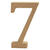 NEU MDF-Zahl, 13 cm, St�rke 2 cm, natur, 7 - Ziffer 7