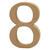 NEU MDF-Zahl, 13 cm, St�rke 2 cm, natur, 8 - Ziffer 8