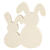 H�schchendeko f�r Ostern, Sperrholz, 17x16x2cm
