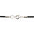 NEU Basis-Set Schmuckzubeh�r, silberfarben mit Lederband in schwarz Bild 2
