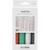Kerzenmalstifte / Kerzenpens, Schwarz, Gr�n, Hellgrau, Rot, 4x30 ml