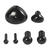 NEU Augen & Nasen Schwarz, f�r Knete, Modelliermasse, 20 St�ck sortiert