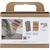 Kreativ Set Sticken, Serviette, Staubgr�n Bild 2
