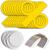 NEU Laternen-Set Gelb, 10 runde Laternen-Rohlinge, 10 B�gel & 20 runde Laternenzuschnitte