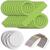 NEU Laternen-Set Hellgr�n, 10 runde Laternen-Rohlinge, 10 B�gel & 20 runde Laternenzuschnitte