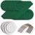NEU Laternen-Set Dunkelgr�n, 10 runde Laternen-Rohlinge, 10 B�gel & 20 runde Laternenzuschnitte