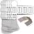 NEU Laternen Bastelset Eckig Wei�, 10 wei�e Rohlinge, 10 B�gel, 25x Transparentpapier 22x51 cm