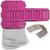 NEU Laternen Bastelset Eckig Pink, 10 pinke Rohlinge, 10 B�gel, 25x Transparentpapier 22x51 cm