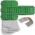 NEU Laternen Bastelset Eckig Gr�n, 10 gr�ne Rohlinge, 10 B�gel, 25x Transparentpapier 22x51 cm