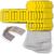 NEU Laternen Bastelset MINI Eckig Gelb, 10 gelbe Rohlinge, 10 B�gel, 25x Transparentpapier 15,5x37 cm
