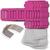 NEU Laternen Bastelset MINI Eckig Pink, 10 pinke Rohlinge, 10 B�gel, 25x Transparentpapier 15,5x37 cm