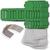 NEU Laternen Bastelset MINI Eckig Gr�n, 10 gr�ne Rohlinge, 10 B�gel, 25x Transparentpapier 15,5x37 cm