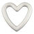 DIY Set Pailletten-Herzring, Kinder-Bastelset, Herzring Styropor 15cm, 1 Pack Pailletten, Stecknadeln 10mm Bild 2