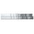 SALE Zierstreifen glatt L: 200mm, B: 2mm 15 Stk silber