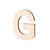 SALE Holz-Buchstabe flach, G, Gr��e: ca. 80 x 5 mm - G