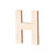 SALE Holz-Buchstabe flach, H, Gr��e: ca. 80 x 5 mm - H