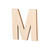 SALE Holz-Buchstabe flach, M, Gr��e: ca. 80 x 5 mm - M