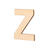 SALE Holz-Buchstabe flach, Z, Gr��e: ca. 80 x 5 mm - Z