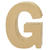 SALE Papp-Buchstabe, G, H�he 25 x Breite 21,5 x Tiefe 4 cm - G