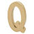 SALE Papp-Buchstabe, Q, H�he 25 x Breite 21,5 x Tiefe 4 cm - Q