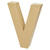 SALE Papp-Buchstabe, V, H�he 25 x Breite 21,5 x Tiefe 4 cm - V