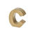 SALE Papp-Buchstabe, C, H�he 5 x Breite 5,2 x Tiefe 2 cm - C