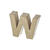 SALE Papp-Buchstabe, W, H�he 5 x Breite 5,2 x Tiefe 2 cm - W