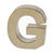 SALE Papp-Buchstabe, G, H�he 10 x Breite 9,4 x Tiefe 3 cm