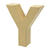 SALE Papp-Buchstabe, Y, H�he 10 x Breite 9,4 x Tiefe 3 cm - Y
