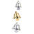 Gl�ckchen, 18 St�ck, Gold & Silber Bild 2