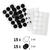 Klettpunkte schwarz + wei�, 30 St�ck, � 2 cm Bild 2