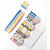 Blanko-Legekarten, 6x6cm, 60 St�ck, mit Regenbogen-R�ckseite, inklusive 136 Stickern Bild 3