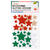 Moosgummi Glitter-Sticker Sterne Weihnachten, 50 St�ck in sortierten Gr��en und Farben